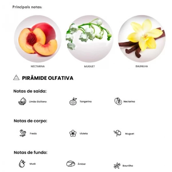 CICLO - JARDIN NECTARINA DEO COLÔNIA EM CAIXA 100ml