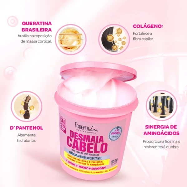 FOREVER LISS - MÁSCARA ULTRA HIDRATANTE DESMAIA CABELO 350g