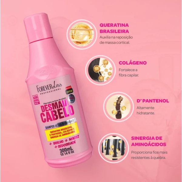 FOREVER LISS - SHAMPOO DESMAIA CABELO 300ml
