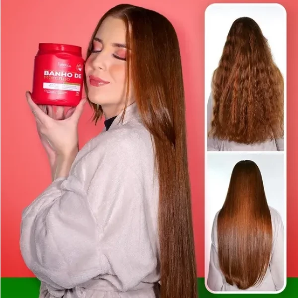 FOREVER LISS - MÁSCARA BANHO DE VERNIZ MORANGO 1kg