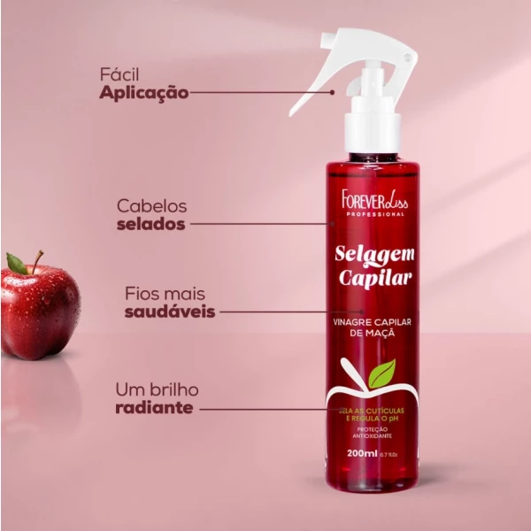 FOREVER LISS - VINAGRE DE MAÇÃ SELAGEM CAPILAR 200ml