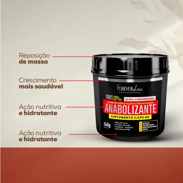 FOREVER LISS - MÁSCARA ANABOLIZANTE 240g