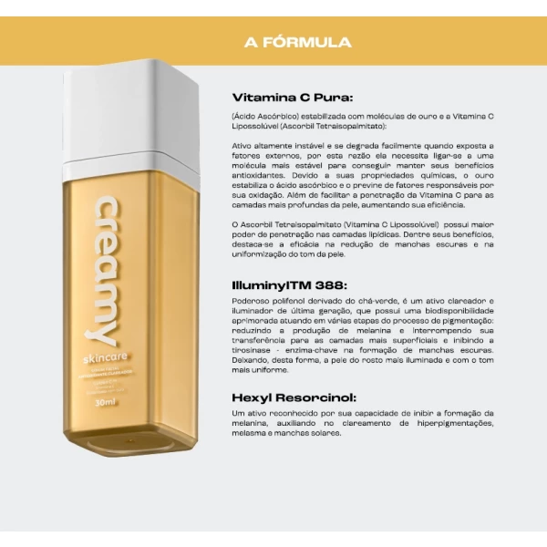 CREAMY - VITAMINA C GOLD 30ml