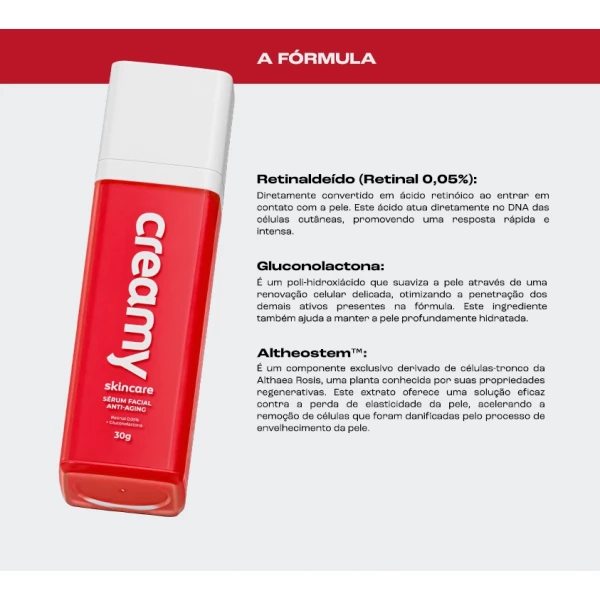 CREAMY - SÉRUM FACIAL ANTI-AGIN RETINAL 30g