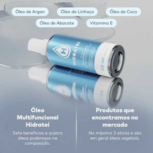 HIDRATEI - ÓLEO CAPILAR MULTIFUNCIONAL 60ml