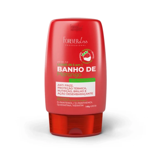 FOREVER LISS  - LEAVE-IN BANHO DE VERNIZ MORANGO 5 EM 1140g