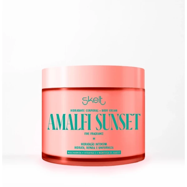 SKELT - BODY CREAM AMALFI SUNSET HIDRATANTE DESODORANTE CORPORAL 200g