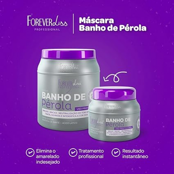 FOREVER LISS - MÁSCARA BANHO DE PÉROLA 1kg