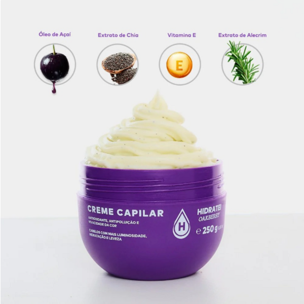 HIDRATEI - OAKBERRY CREME MÁSCARA 250g