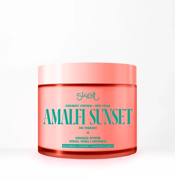 SKELT - BODY CREAM AMALFI SUNSET HIDRATANTE DESODORANTE CORPORAL 200g