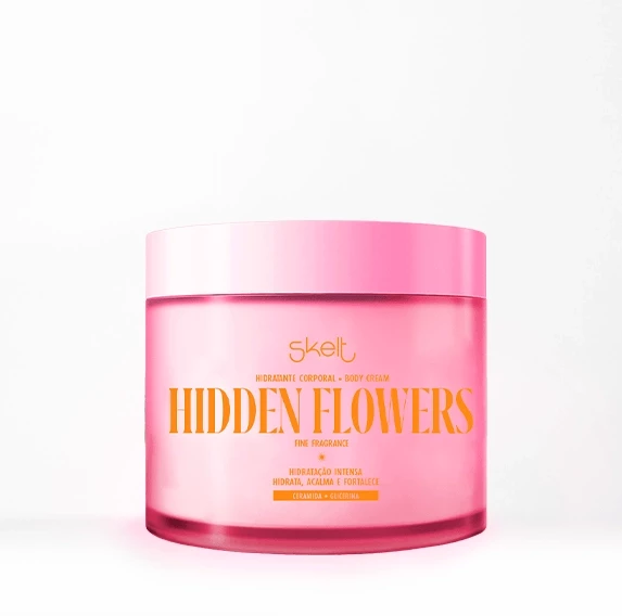 SKELT - BODY CREAM HIDDEN FLOWERS HIDRATANTE DESODORANTE CORPORAL 200g